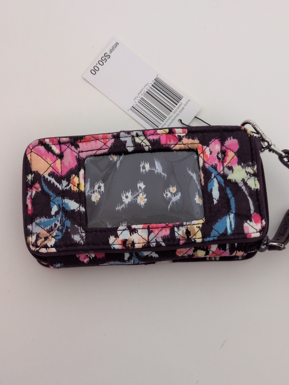 NWT Vera Bradley Iconic RFID Smartphone Wristlet - Indiana Rose - Picture 3 of 5